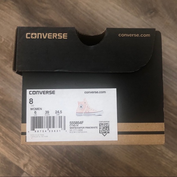 ‼️SALE‼️ Converse Vapor Pink High Top Sneakers - Picture 7 of 8